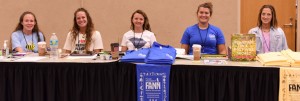 Our amazing SCCF crew, without whom we would be lost. These smiling faces greeted our attendees and sold 'em FANN swag. Yay. L-R: Captain of the table, Jenny Evans, Liz Beans, Emily Harrington, Jess McCullough and Sue Ramos. May the Sanibel-Captiva force be with you.
