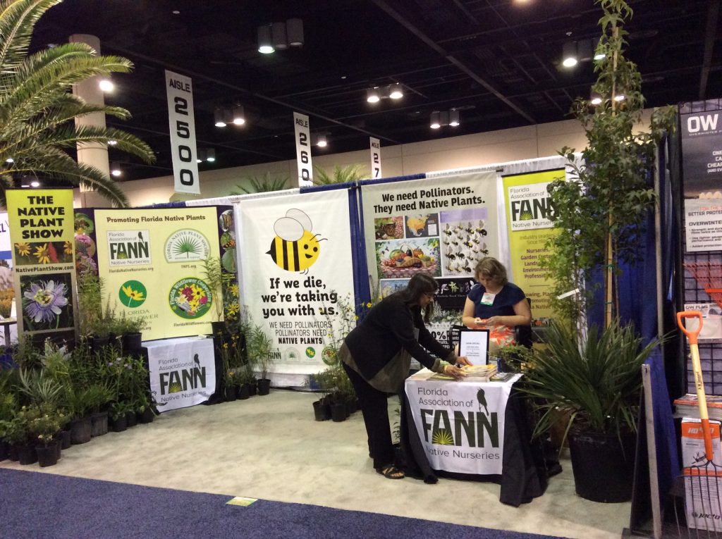 Staff prepping the booth