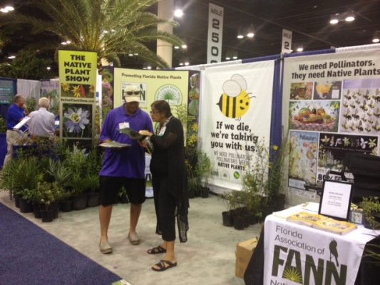 Staff engaging with landscape professional