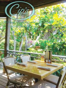 Dining al fresco at Cip's Place.