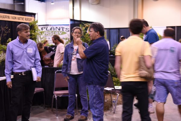 People activity at the native plant show