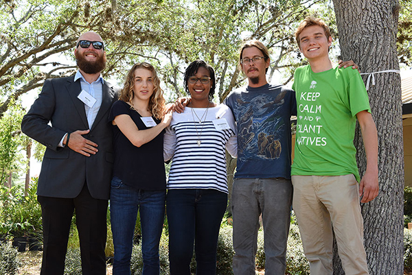 The rest of our great team of student helpers, from L-R: Wayne Baker, Shannon Collins, Gayandrial "Ivy" Henderson, Gabe Campbell and Zach Zeller.