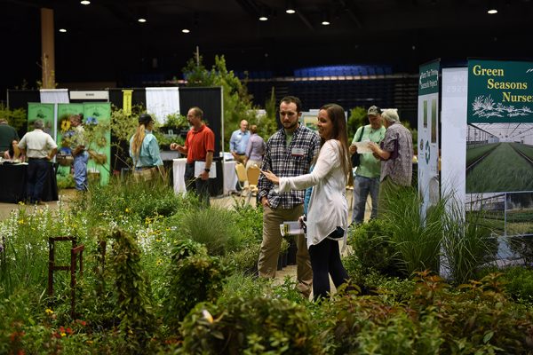 Scene from the 2017 Native Plant Show exhibit floor