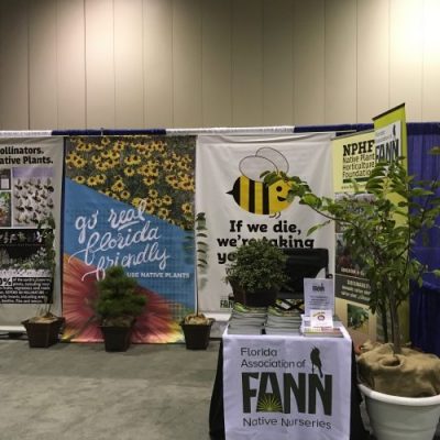 Part of FANN's booth at the 2017 FNGLA Landscape Show Redux